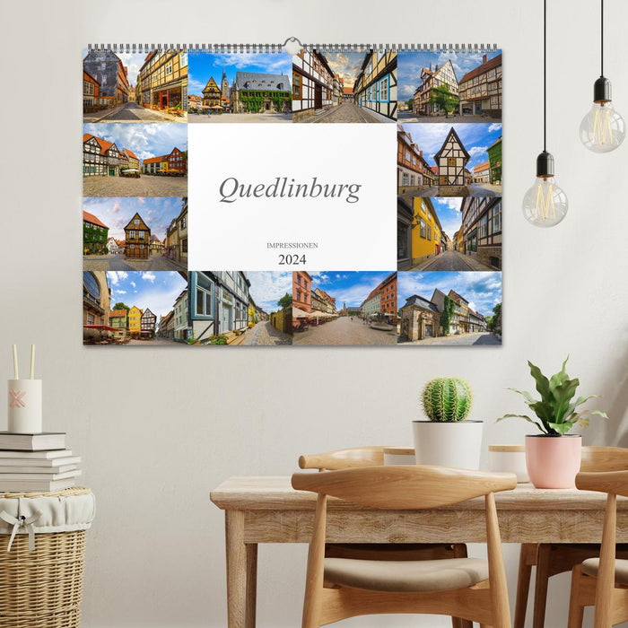 Quedlinburg Impressionen (CALVENDO Wandkalender 2024)