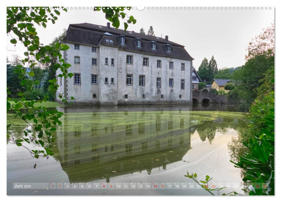 Burgen, Schlösser, Herrenhäuser im Bergischen Land (CALVENDO Wandkalender 2024)