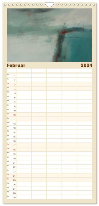 Farbspuren - Kunstkalender (CALVENDO Familienplaner 2024)