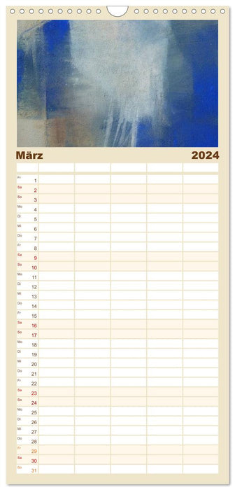 Farbspuren - Kunstkalender (CALVENDO Familienplaner 2024)