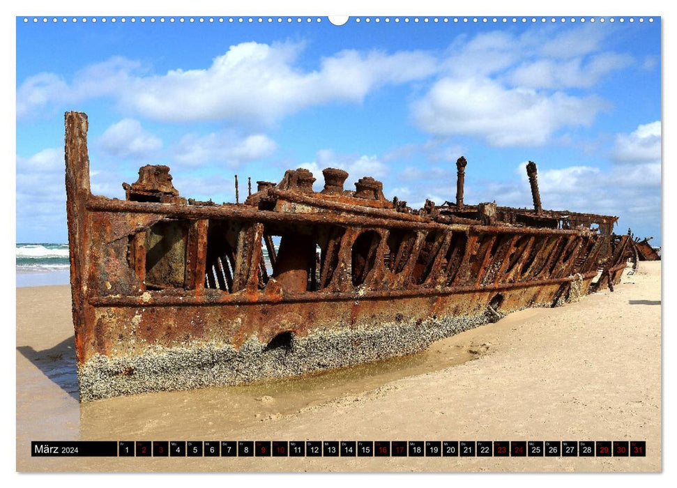 Shipwrecks - morbid beauties (CALVENDO Premium Wall Calendar 2024) 