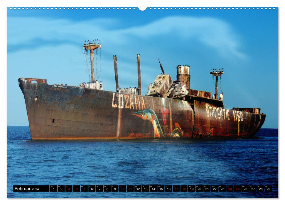 Schiffswracks - morbide Schönheiten (CALVENDO Wandkalender 2024)