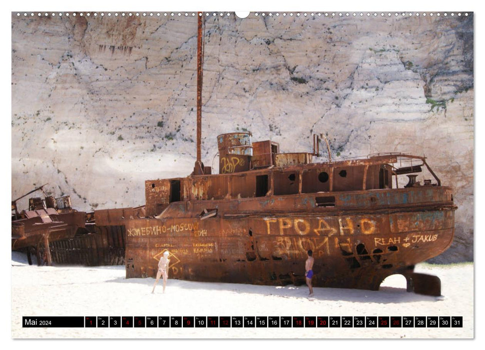 Shipwrecks - morbid beauties (CALVENDO wall calendar 2024) 