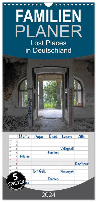 Lost Places in Deutschland (CALVENDO Familienplaner 2024)