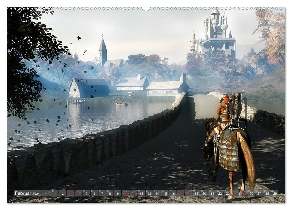Heroes, Dragons and Magic (CALVENDO Premium Wall Calendar 2024) 