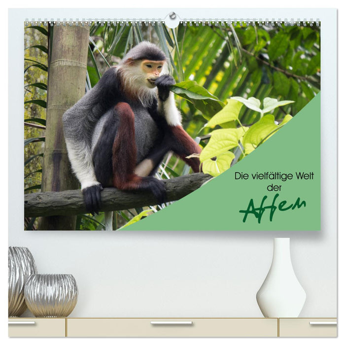 The diverse world of monkeys (CALVENDO Premium Wall Calendar 2024) 