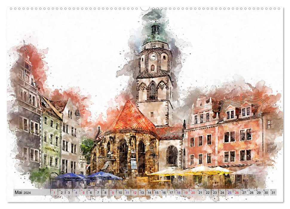 Picturesque Meissen (CALVENDO Premium Wall Calendar 2024) 