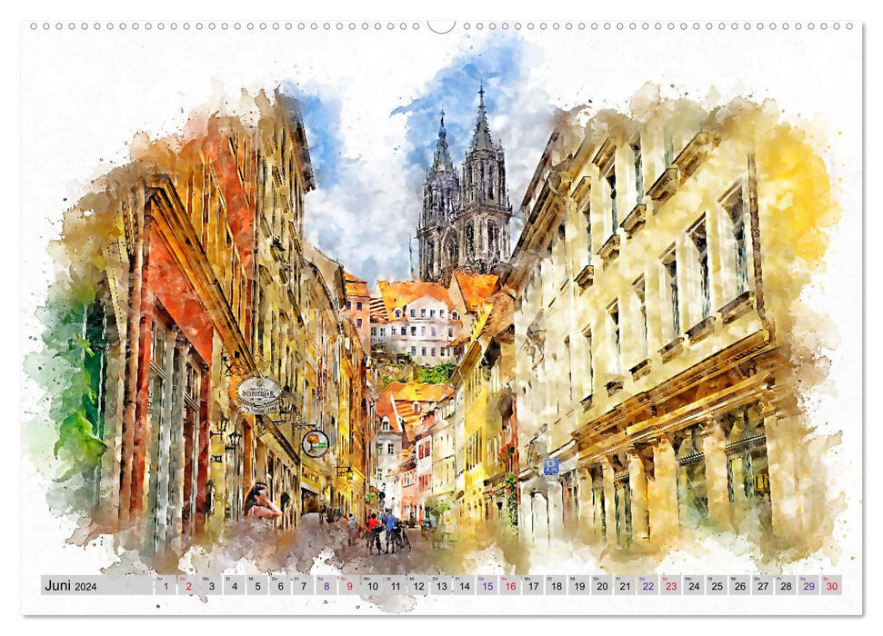 Picturesque Meissen (CALVENDO Premium Wall Calendar 2024) 