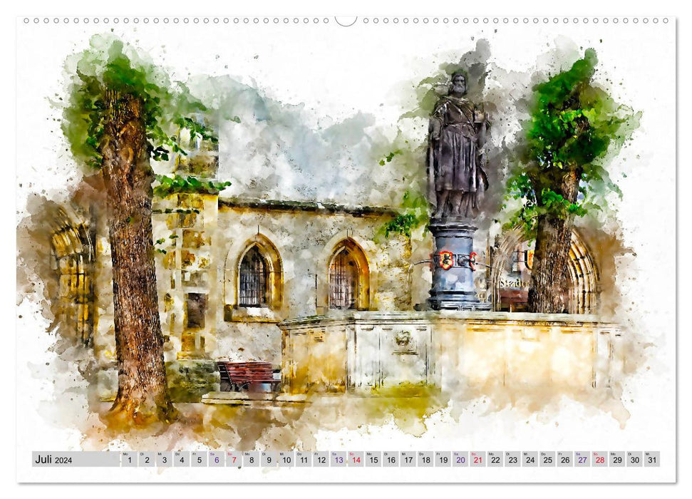 Picturesque Meissen (CALVENDO Premium Wall Calendar 2024) 