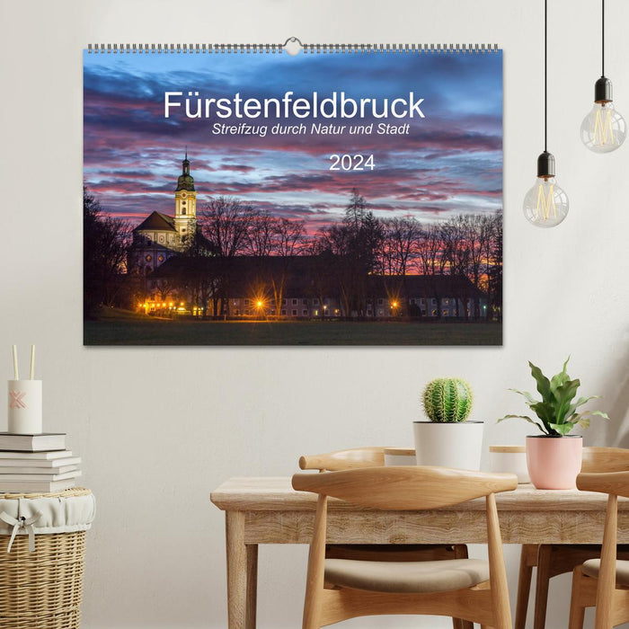 Fürstenfeldbruck - Streifzug durch Natur und Stadt (CALVENDO Wandkalender 2024)