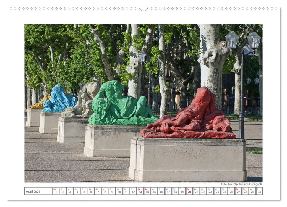 Montpellier - historisch und modern (CALVENDO Premium Wandkalender 2024)