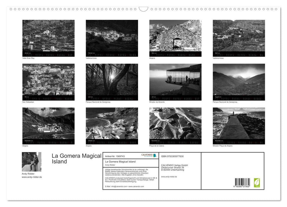 La Gomera Magical Island (CALVENDO Wandkalender 2024)