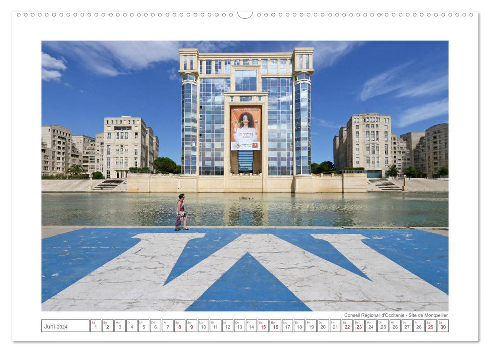 Montpellier - historical and modern (CALVENDO wall calendar 2024) 