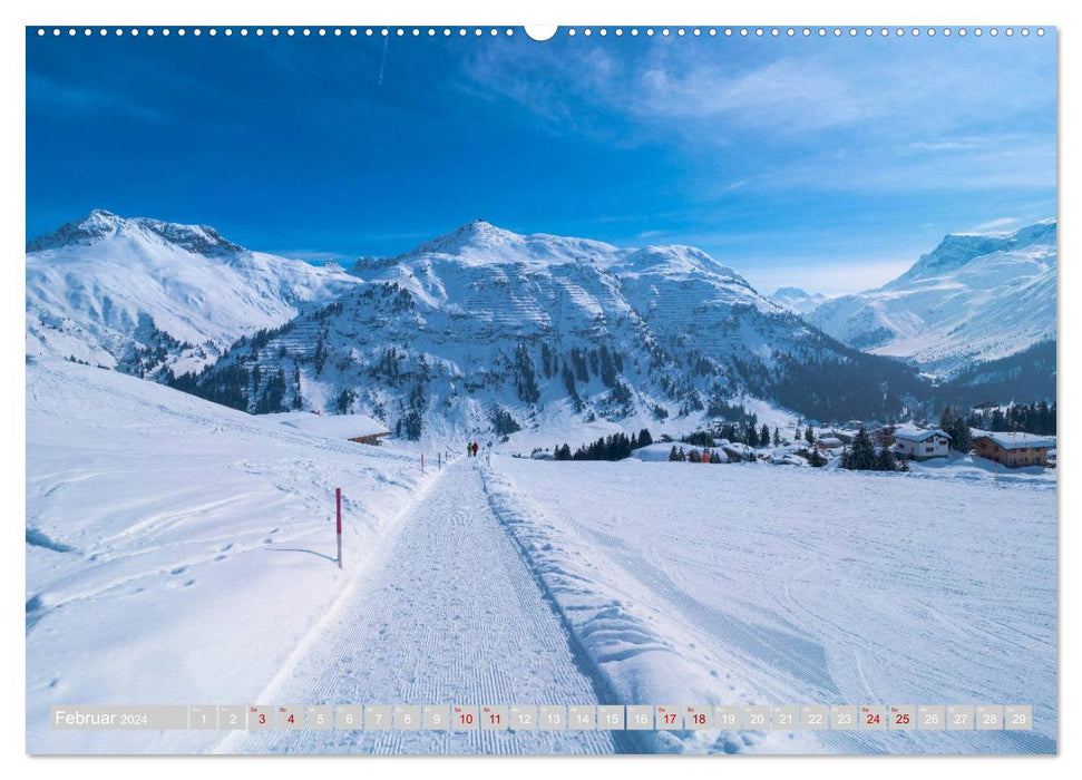 Lech am Arlberg - winter magic for the whole year (CALVENDO wall calendar 2024) 