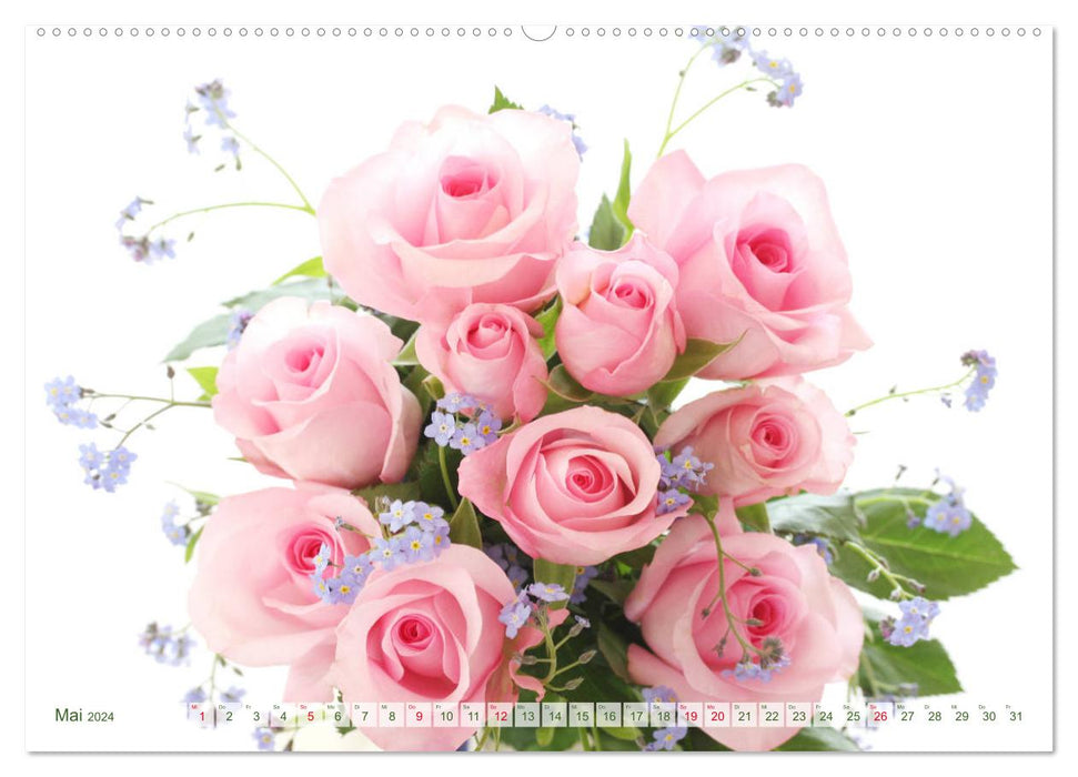 So many beautiful roses (CALVENDO wall calendar 2024) 