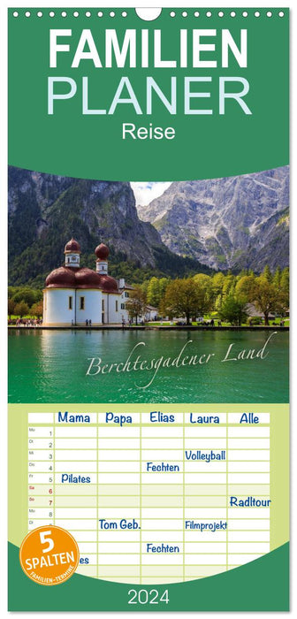 Berchtesgadener Land (Planificateur familial CALVENDO 2024) 