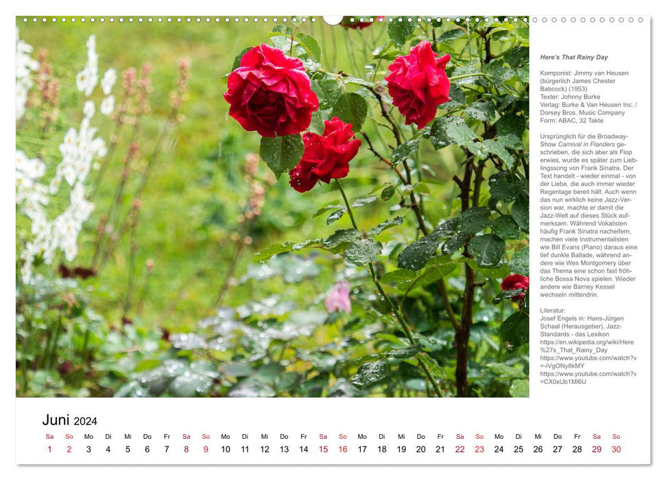 Honeysuckle Rose - Jazz standards put into the picture (CALVENDO Premium Wall Calendar 2024) 