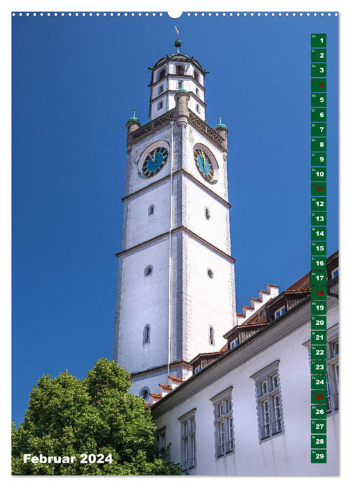 Ravensburg, Stadt der Türme (CALVENDO Premium Wandkalender 2024)