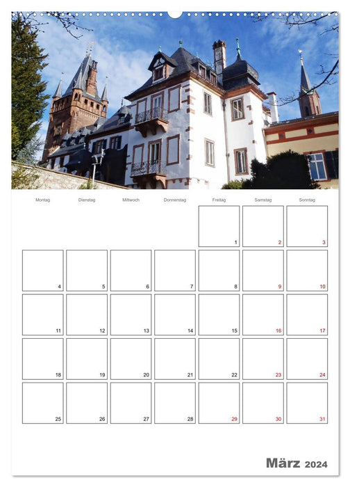 Weinheim an der Bergstraße Planer (CALVENDO Wandkalender 2024)