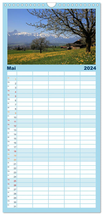 Oberland bernois (Agenda familial CALVENDO 2024) 