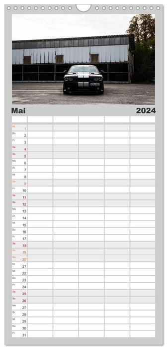 Dodge Challenger SRT8 (Planificateur familial CALVENDO 2024) 