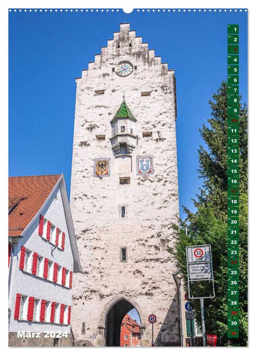 Ravensburg, Stadt der Türme (CALVENDO Wandkalender 2024)