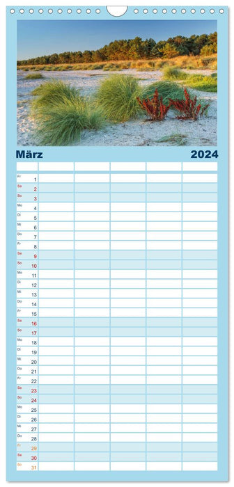 Fischland-Darß-Zingst impressions de la péninsule (Planificateur familial CALVENDO 2024) 