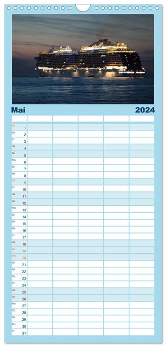 Croisière Warnemünde (Agenda familial CALVENDO 2024) 