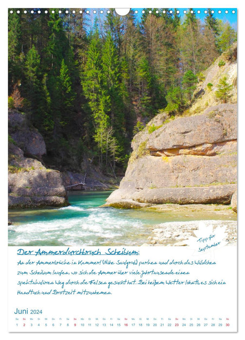 Experience home! Unique hiking and nature experiences in Upper Bavaria (CALVENDO wall calendar 2024) 