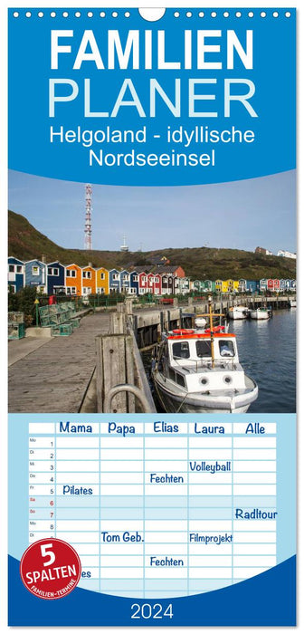 Heligoland - île idyllique de la mer du Nord (Agenda familial CALVENDO 2024) 
