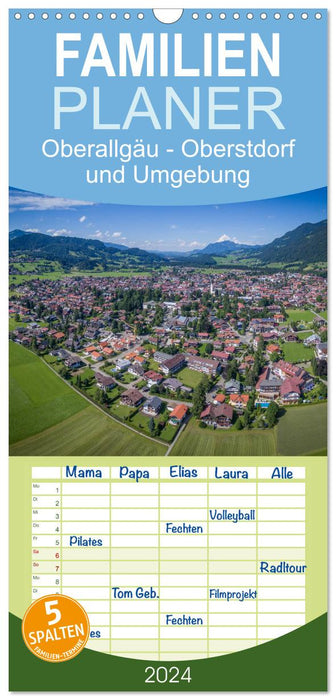 Oberallgäu - Oberstdorf et ses environs (Agenda familial CALVENDO 2024) 