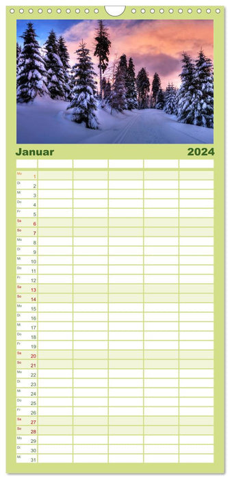Paysages du Harz (Agenda familial CALVENDO 2024) 