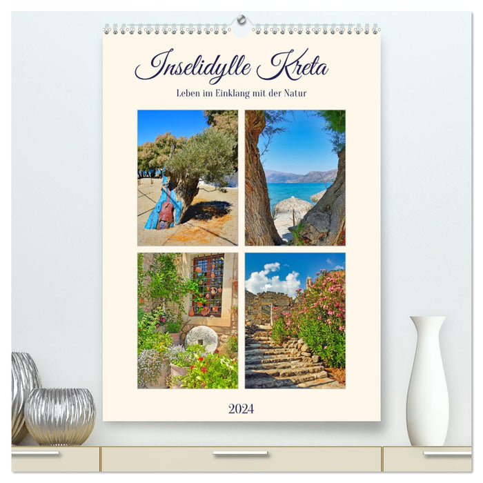 Island idyll Crete (CALVENDO Premium Wall Calendar 2024) 