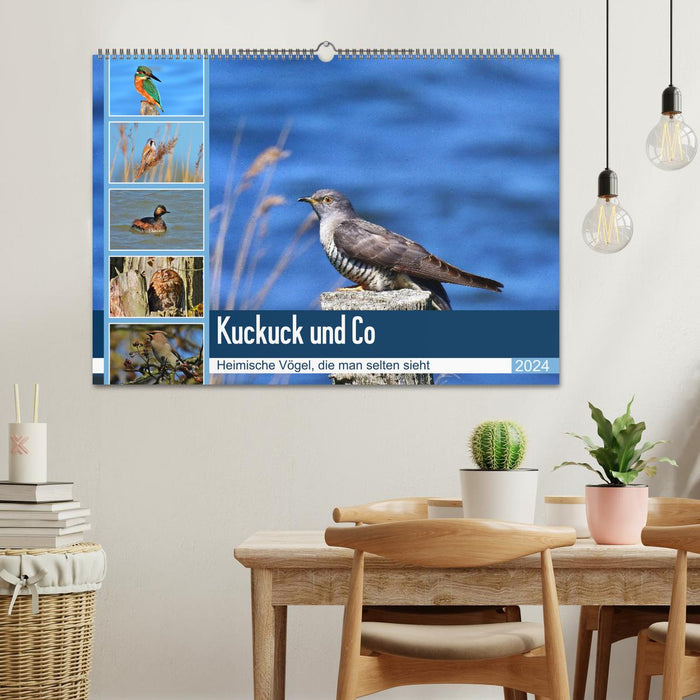 Kuckuck und Co - Heimische Vögel, die man selten sieht - Jahresplaner 2024 (CALVENDO Wandkalender 2024)