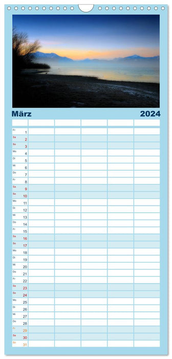 Chiemsee - Mer bavaroise (Agenda familial CALVENDO 2024) 