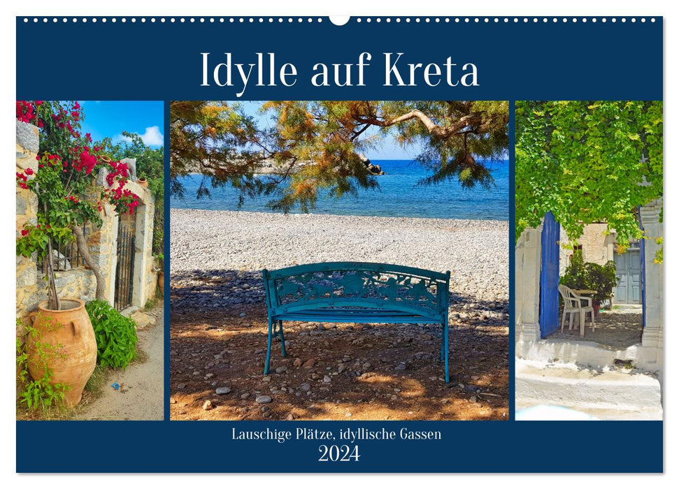 Idylle auf Kreta (CALVENDO Wandkalender 2024)