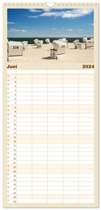 Mer du Nord Pearl Sylt (Agenda familial CALVENDO 2024) 
