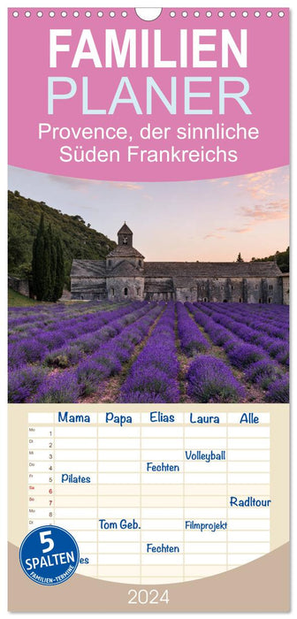 Provence, der sinnliche Süden Frankreichs (CALVENDO Familienplaner 2024)