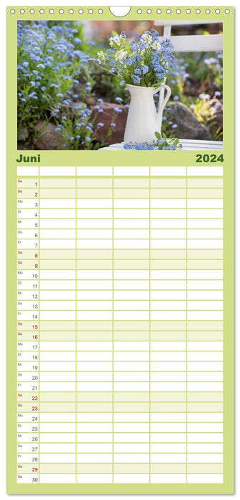 Mon année dans le jardin de la maison de campagne (Agenda familial CALVENDO 2024) 