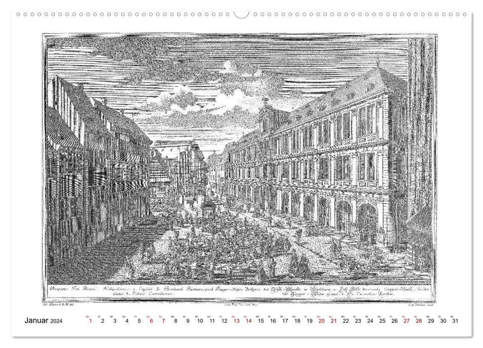 Würzburg in alten Bildern (CALVENDO Premium Wandkalender 2024)