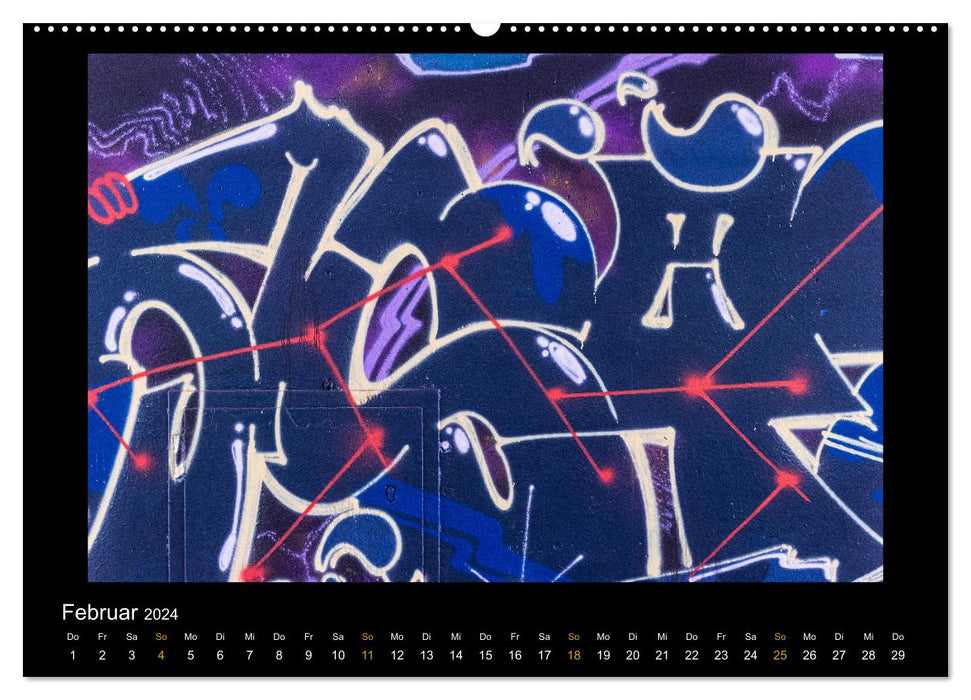 Urbane Malerei (CALVENDO Wandkalender 2024)