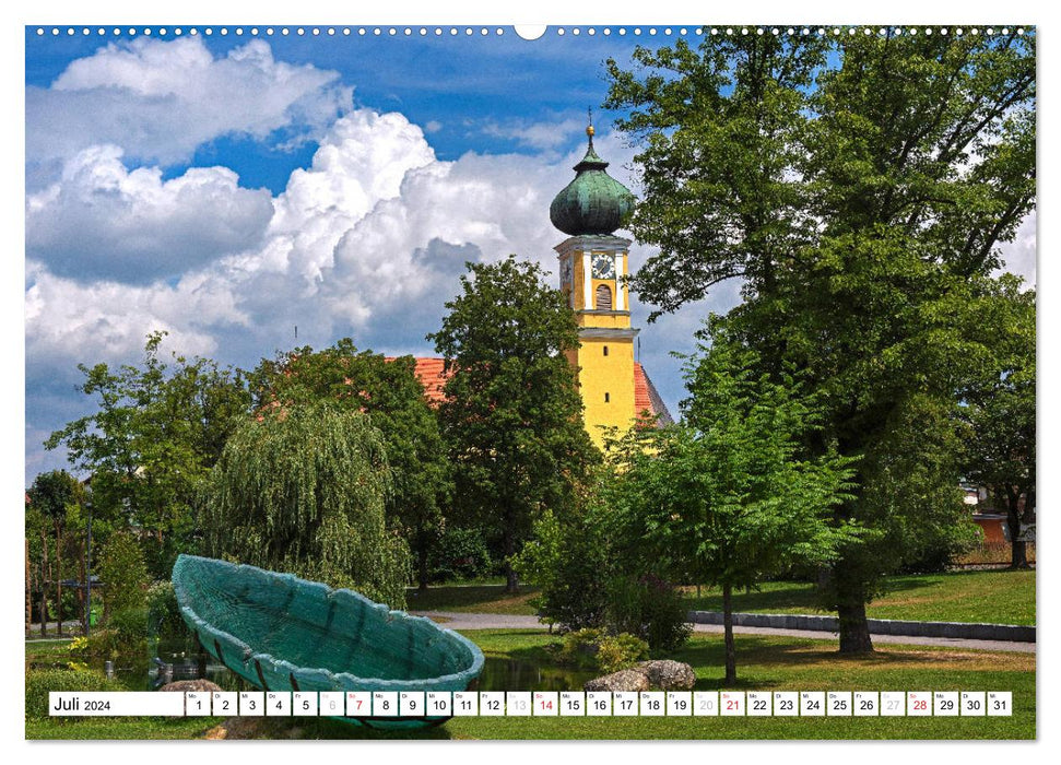 Gläserne Attraktionen - Glaskunst im Bayerischen Wald (CALVENDO Premium Wandkalender 2024)