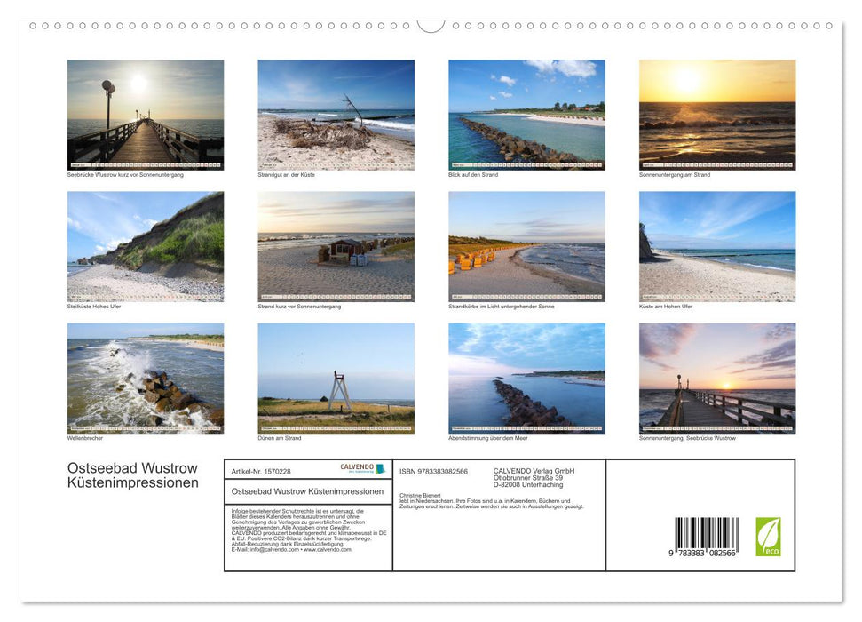Ostseebad Wustrow Küstenimpressionen (CALVENDO Premium Wandkalender 2024)