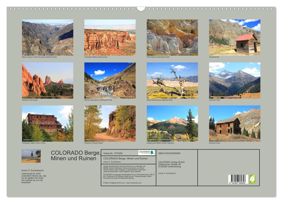 COLORADO Berge, Minen und Ruinen (CALVENDO Wandkalender 2024)