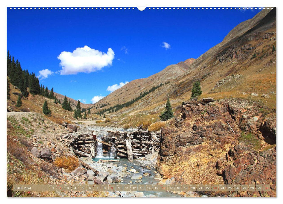 COLORADO Berge, Minen und Ruinen (CALVENDO Wandkalender 2024)