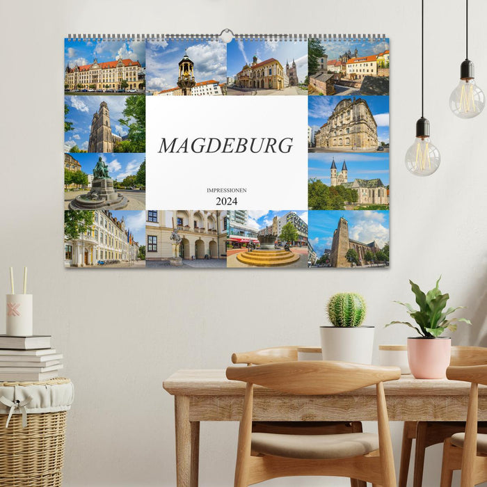 Impressions de Magdebourg (calendrier mural CALVENDO 2024) 
