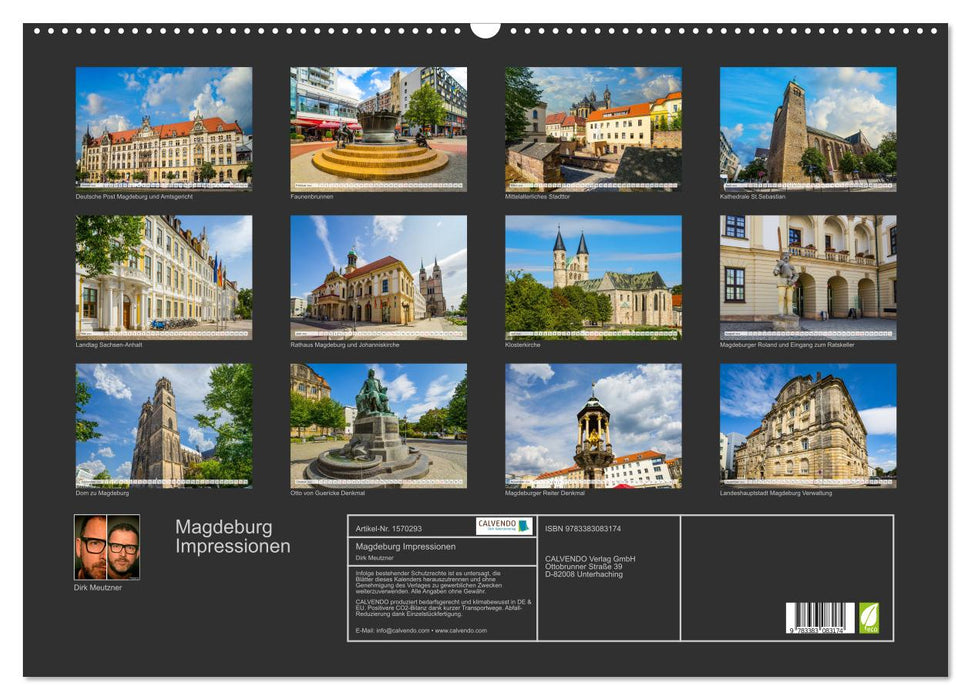 Magdeburg Impressionen (CALVENDO Wandkalender 2024)