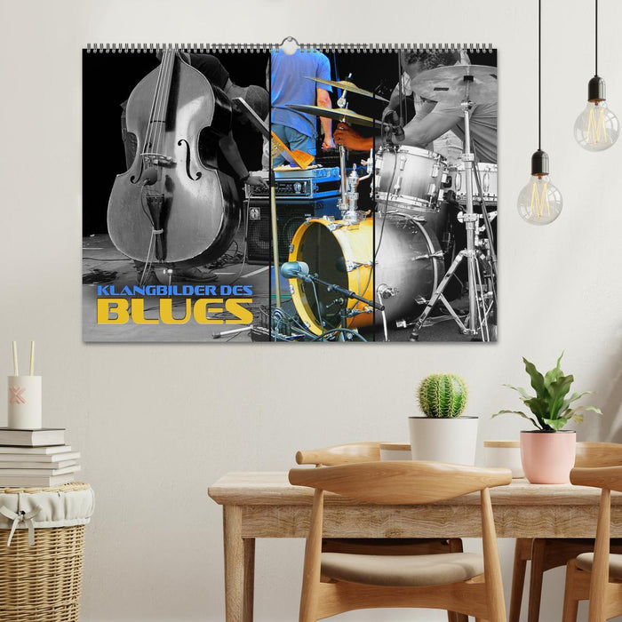 Images sonores du blues (Calendrier mural CALVENDO 2024) 