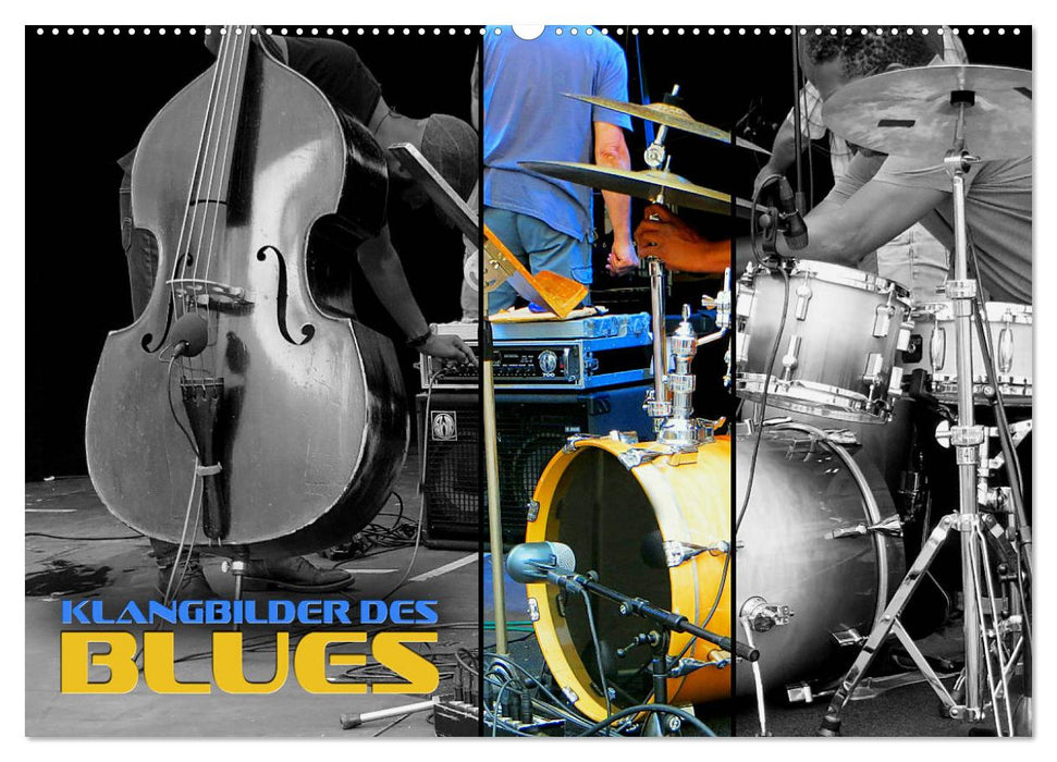 Images sonores du blues (Calendrier mural CALVENDO 2024) 