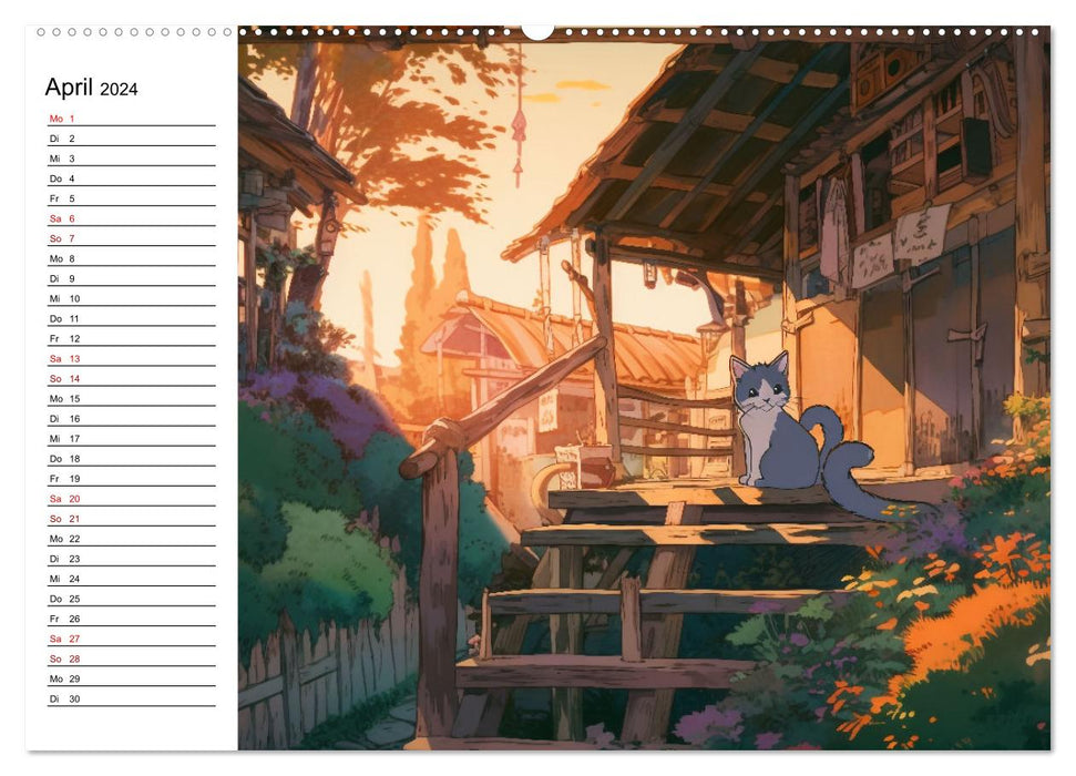 Anime Traumwelten (CALVENDO Premium Wandkalender 2024)